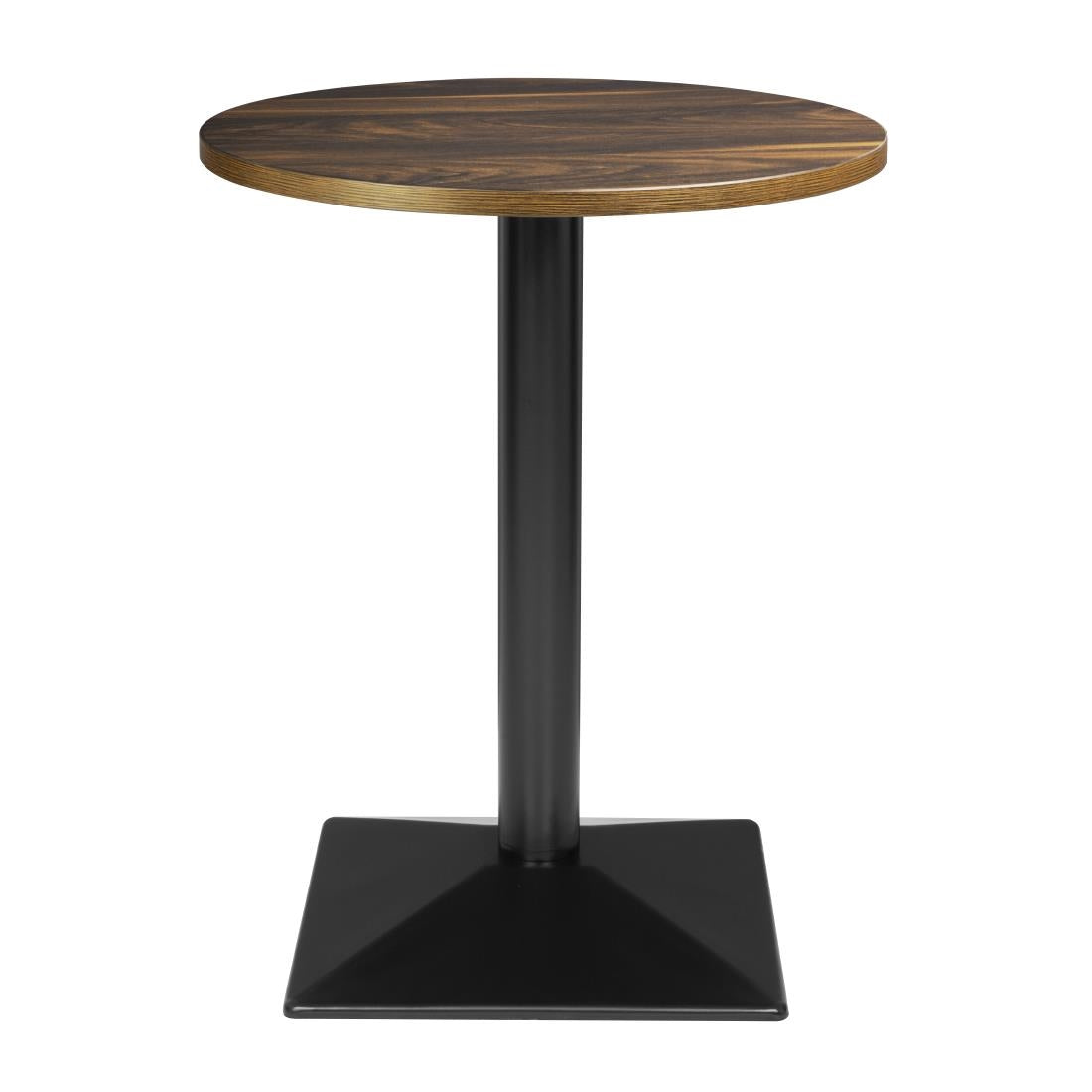 Table ronde Bolero Complete effet bois foncé 600mm