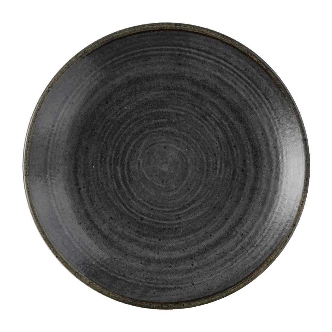 Assiettes rondes Churchill Stonecast Raw Evolve Black 165mm (Lot de 12)