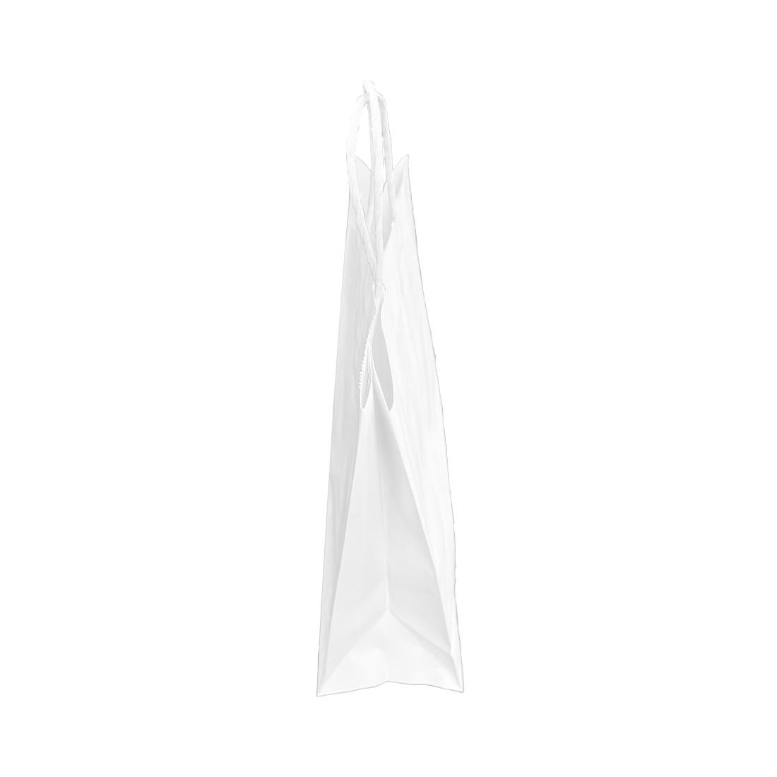 Petits sacs en papier avec poignée torsadée Fiesta Recyclable blancs (lot de 250)