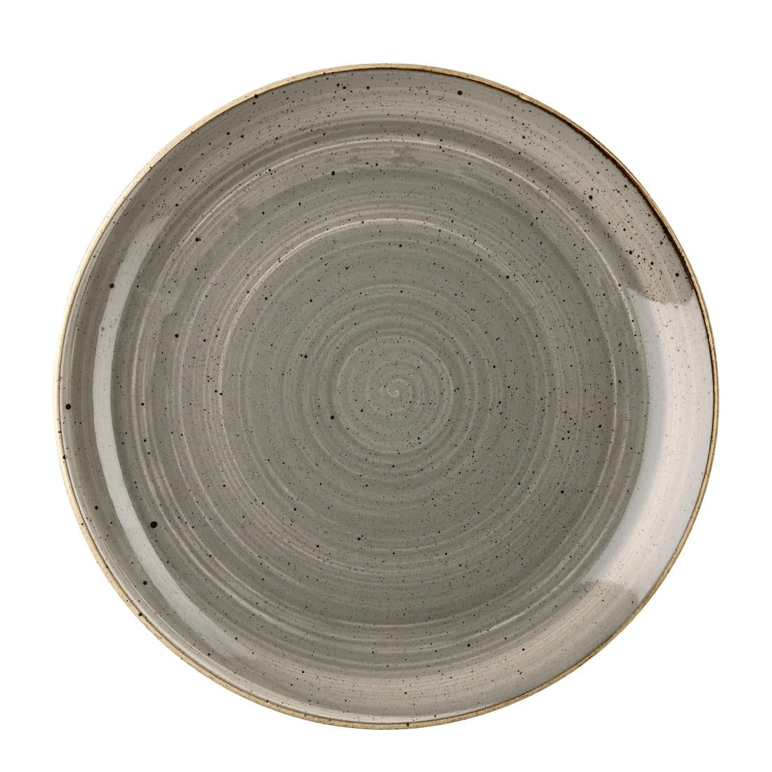 Assiettes rondes Churchill Stonecast Peppercorn Grey 217mm (Lot de 12)