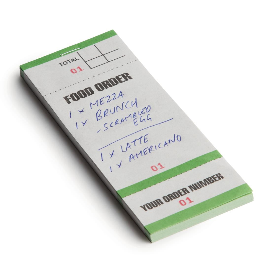Carnets de commande feuilles simples avec numéros détachables (lot de 50) - NISBETS