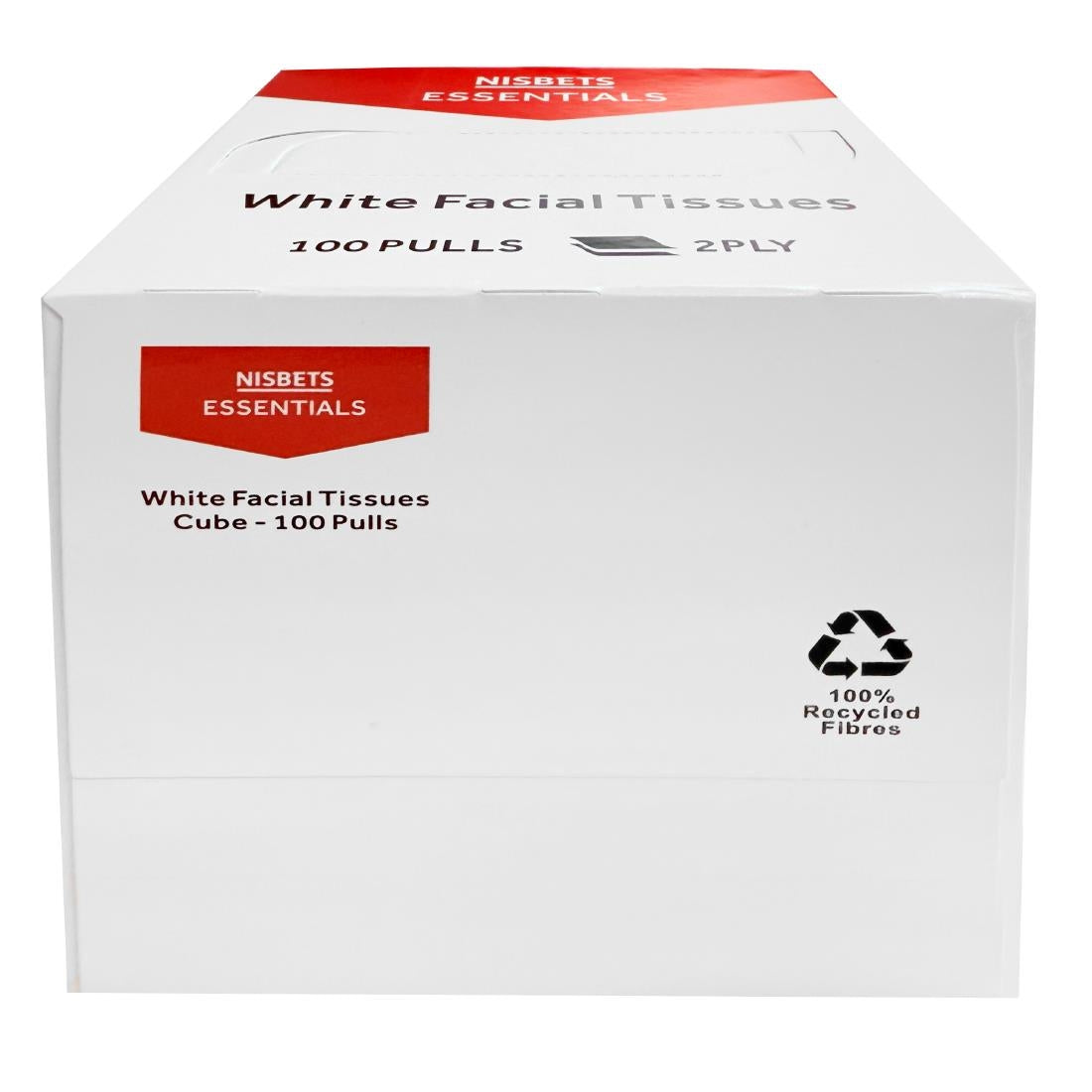 Boîtes carrées de mouchoirs blancs Nisbets Essentials 100 feuilles (36 boîtes)