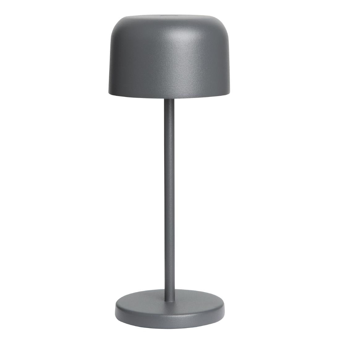 Lampe de table avec abat-jour rond Olympia Lucca grise 200mm