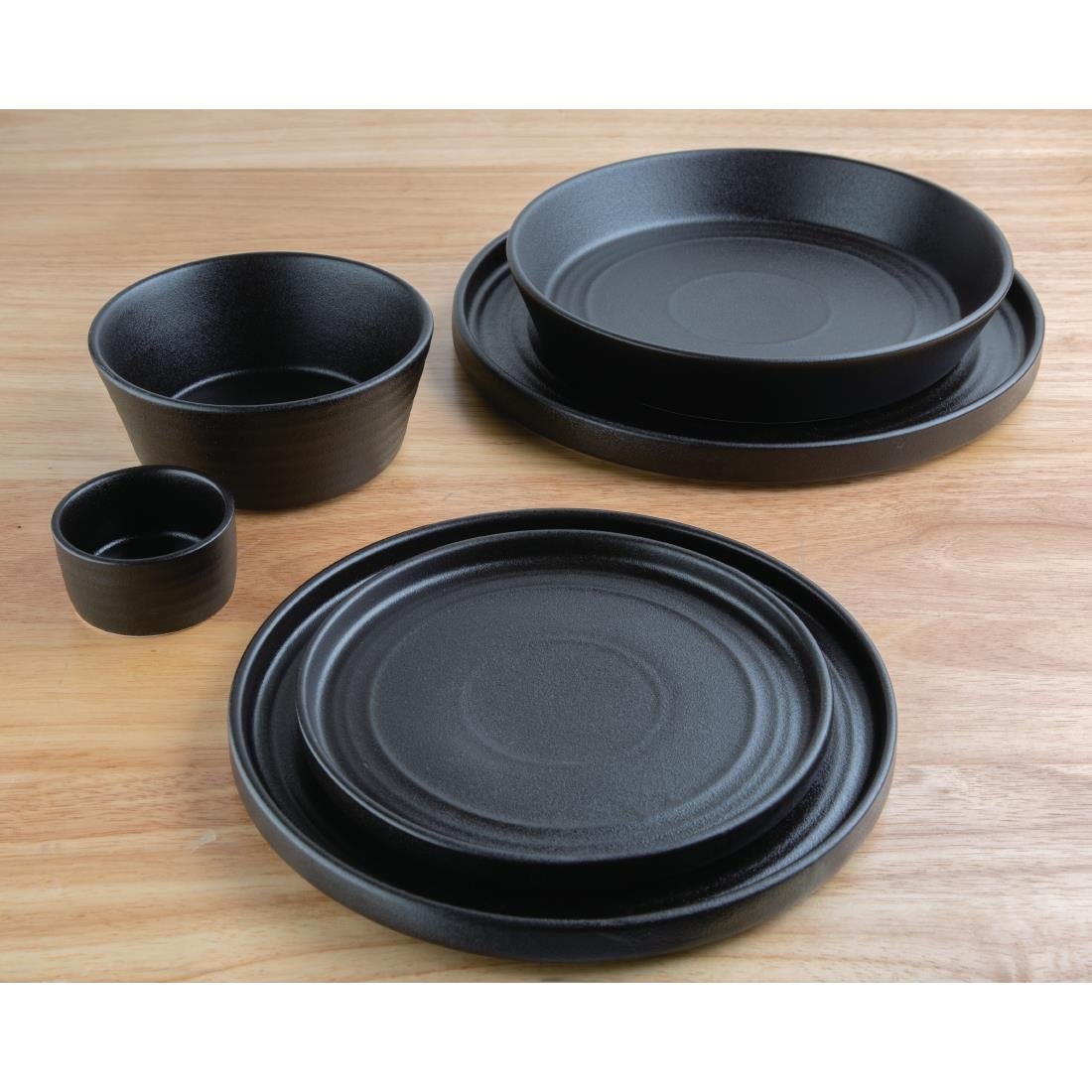 Pots à sauce noirs Olympia Cavolo 67mm (lot de 12)