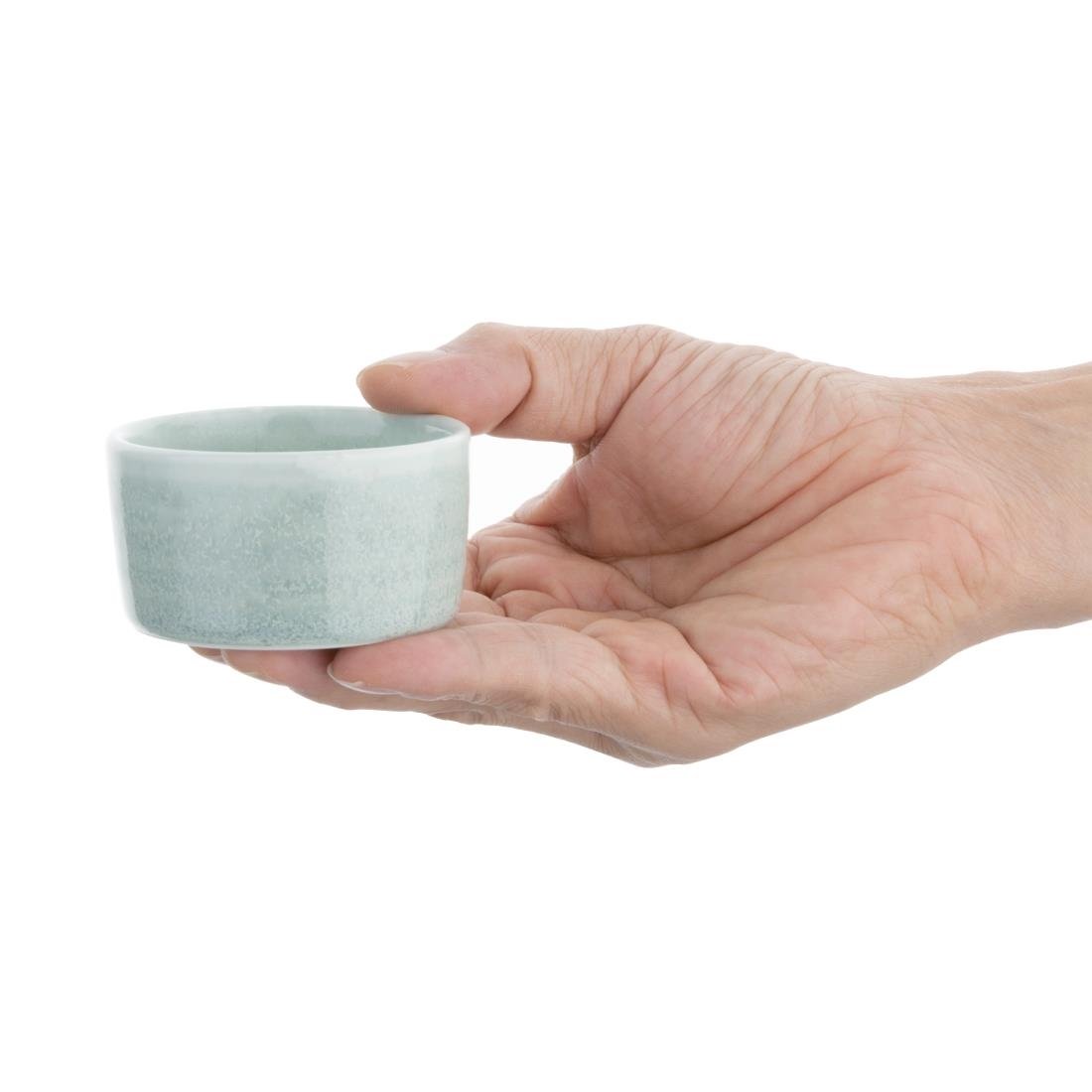 Pots à sauce vert printanier Olympia Cavolo 67mm (lot de 12)