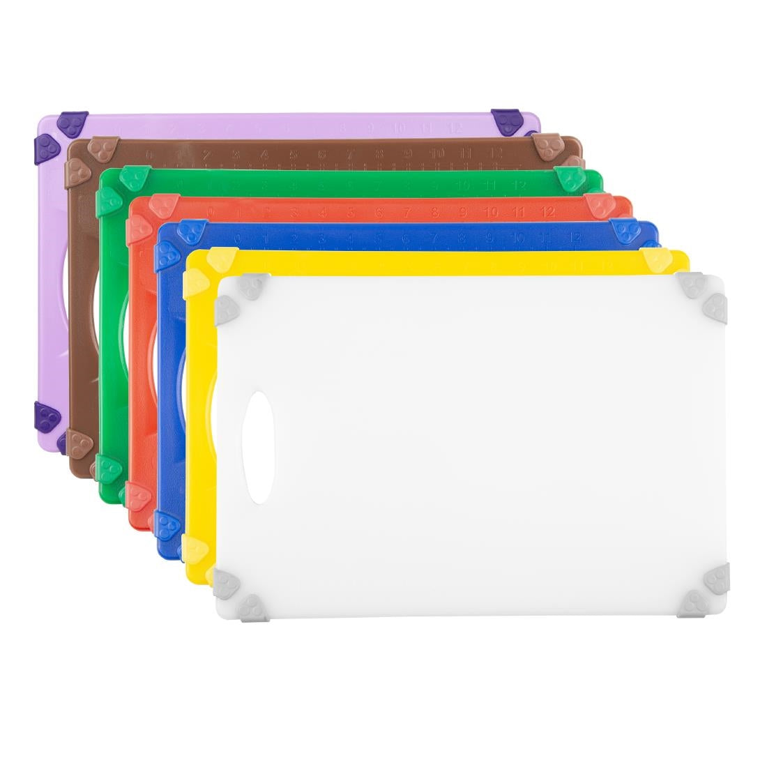 Planche à découper antidérapante professionnelle Hygiplas verte 458x306mm