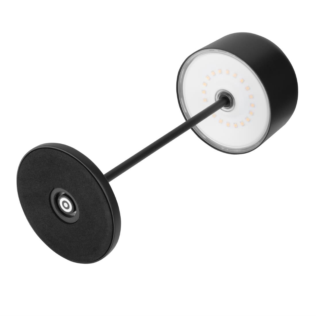 Lampe de table avec abat-jour rond Olympia Lucca noire 300mm