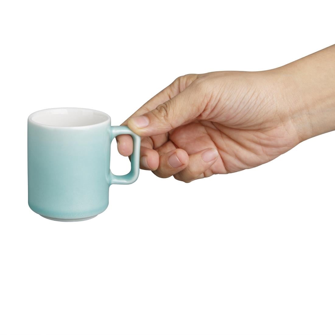Tasses Olympia Fondant vertes 85,5ml (lot de 6) - NISBETS