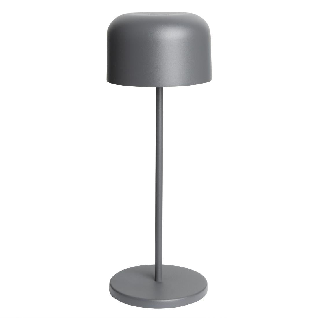 Lampe de table avec abat-jour rond Olympia Lucca grise 300mm