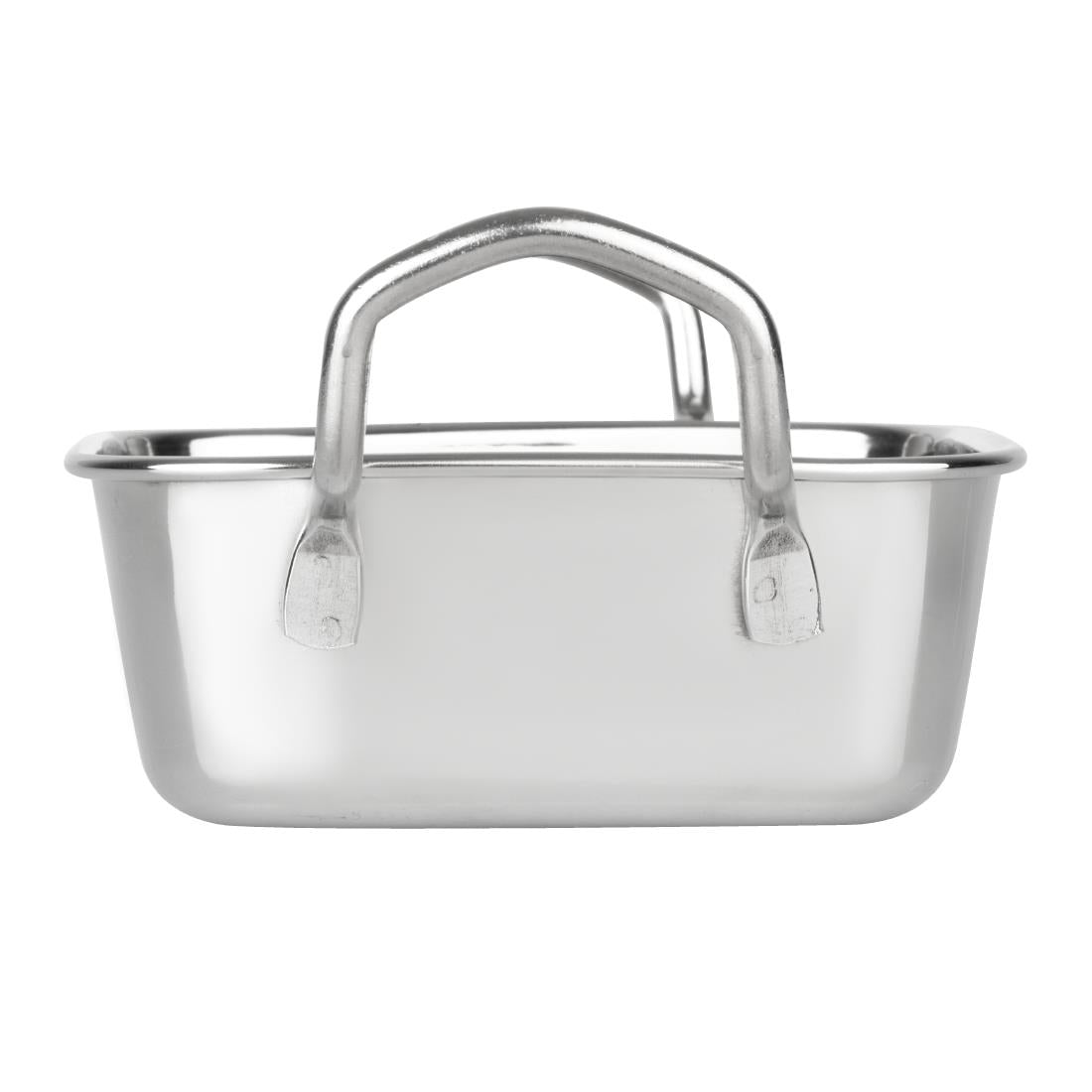 Plat de présentation en inox carré Olympia 115x115mm