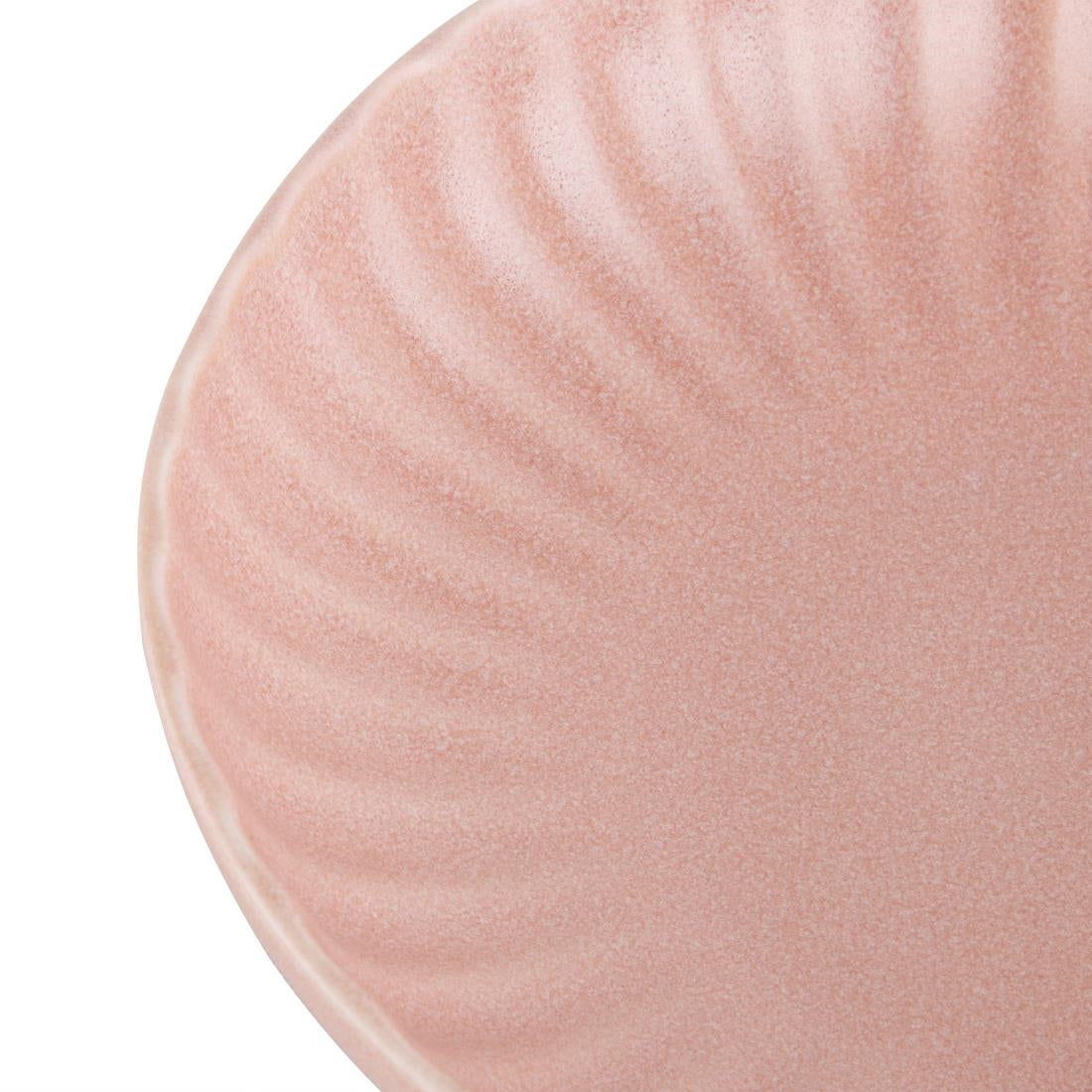 Assiettes calottes Olympia Corallite pêche 220x50mm (lot de 6)