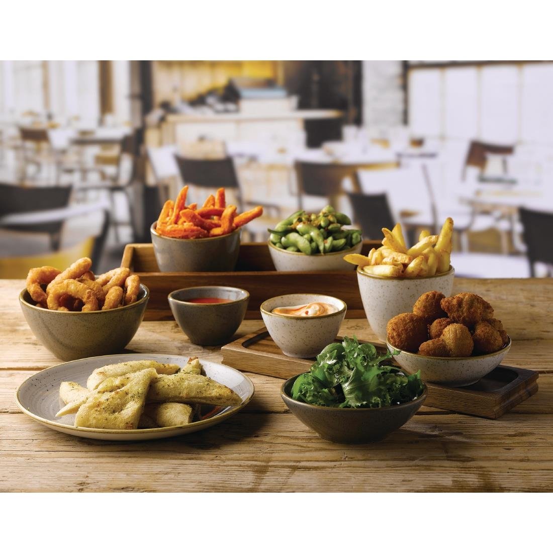 Pots à frites Churchill Stonecast Grey 100mm (Lot de 12)