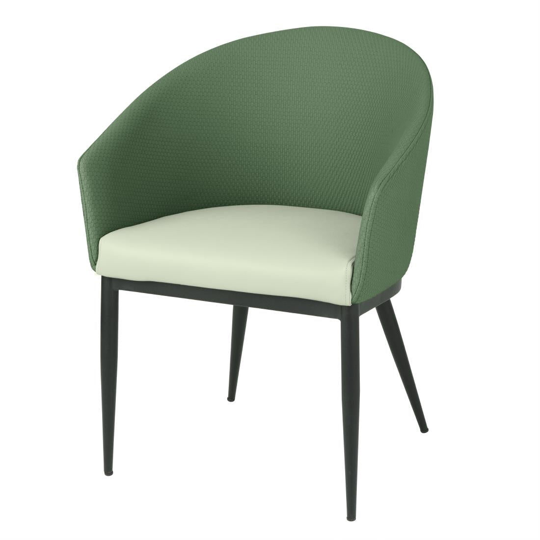 Fauteuils d'intérieur Bolero Meridian verts (lot de 2)