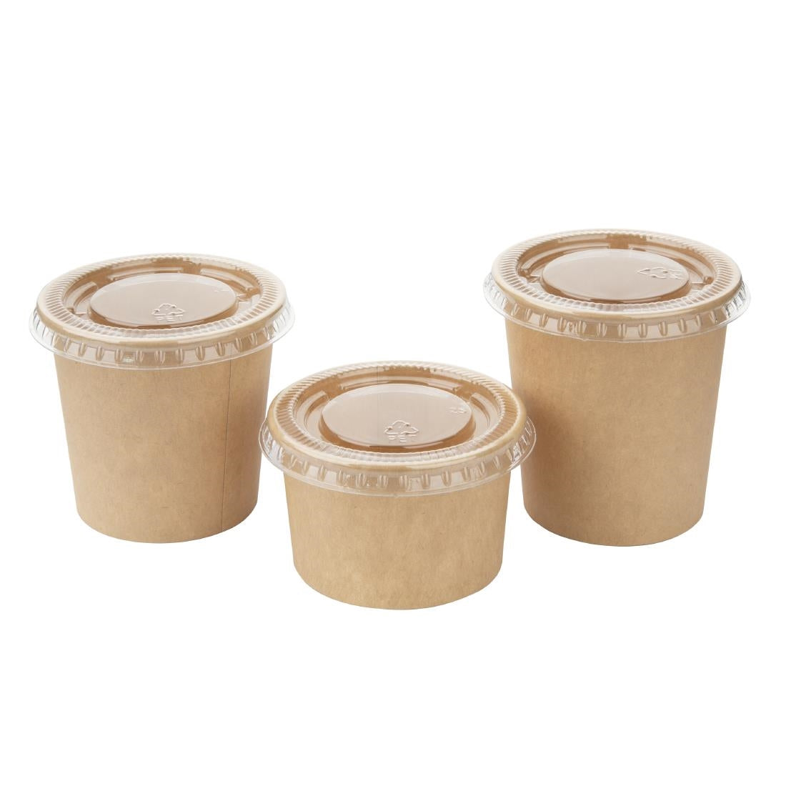 Couvercles en PET Fiesta Recyclable pour pots à sauce (lot de 1000)