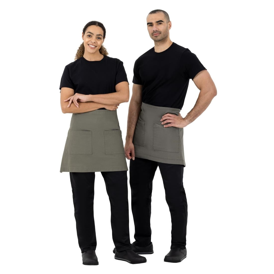 Tablier en toile de coton Southside kaki