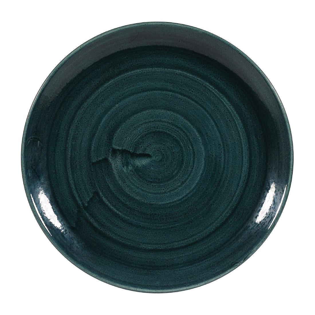 Assiettes rondes Churchill Stonecast Patina Rustic Teal 288mm (Lot de 12)