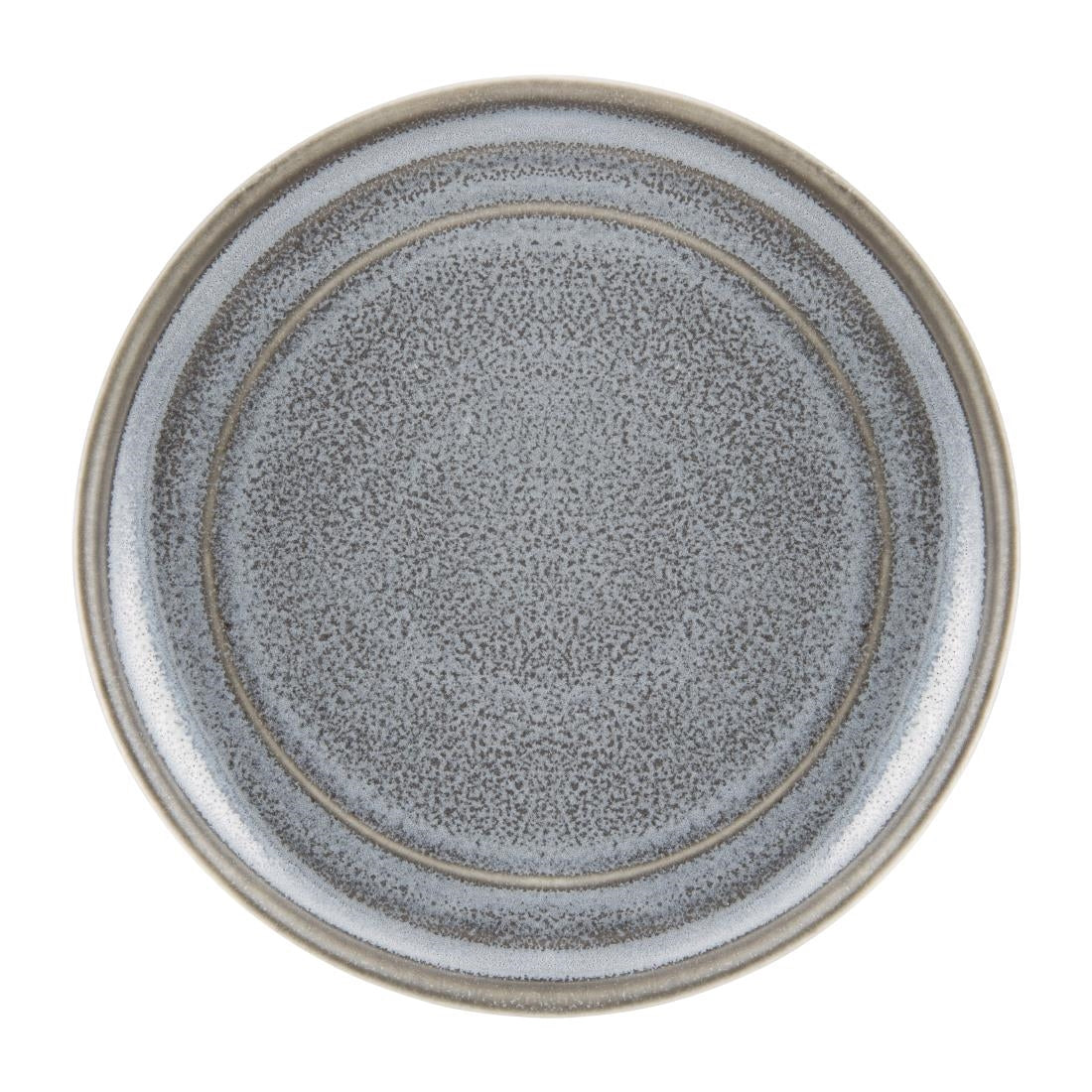 Assiettes plates rondes Olympia Cavolo anthracite 180mm (lot de 4)