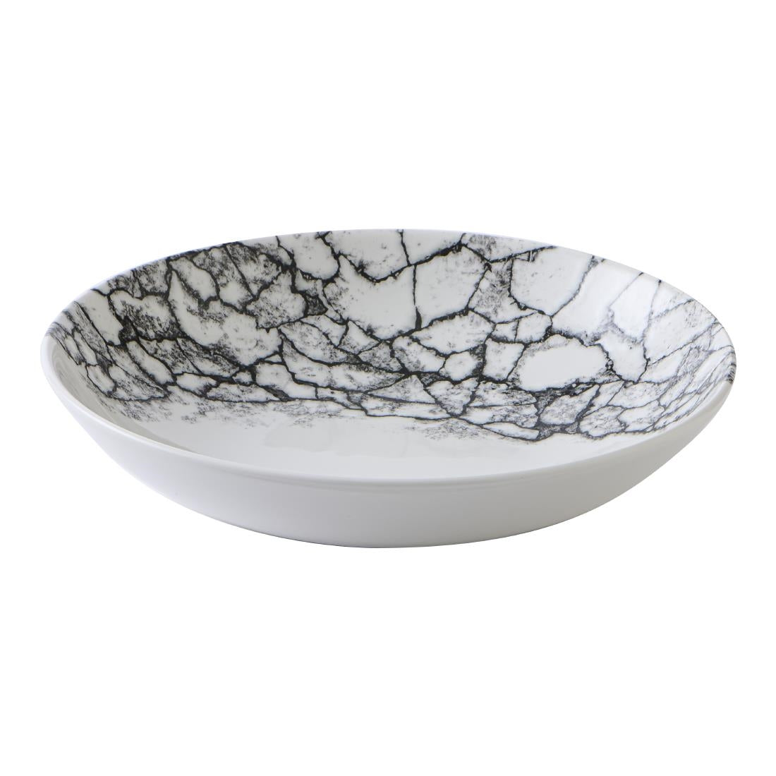 Assiettes coupes rondes Churchill Kintsugi Accents Quartz Black Evolve 248mm (Lot de 12)