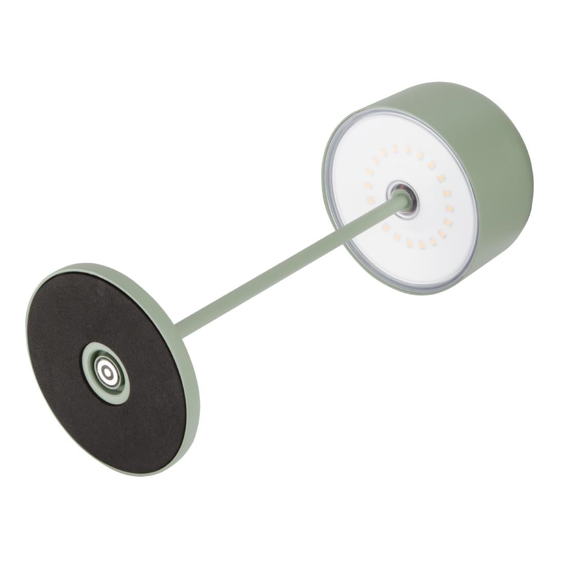 Lampe de table avec abat-jour rond Olympia Lucca verte 300mm