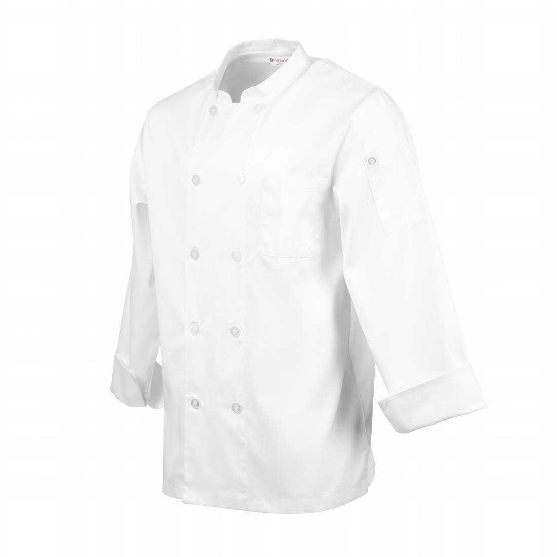 Veste de cuisine mixte Le Mans Chef Works blanche - NISBETS