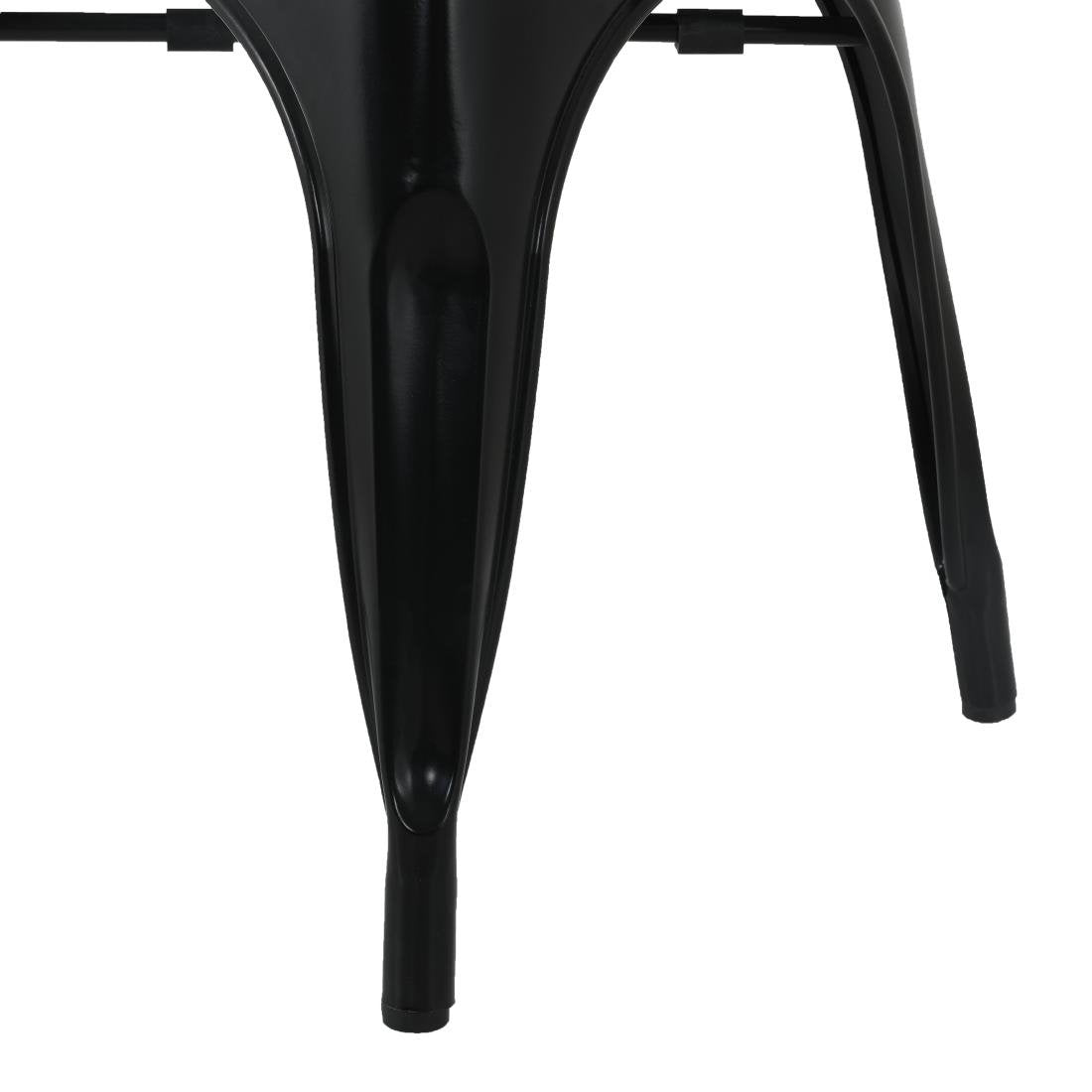 Fauteuils Bolero Bistro Curve noirs (lot de 4) - NISBETS