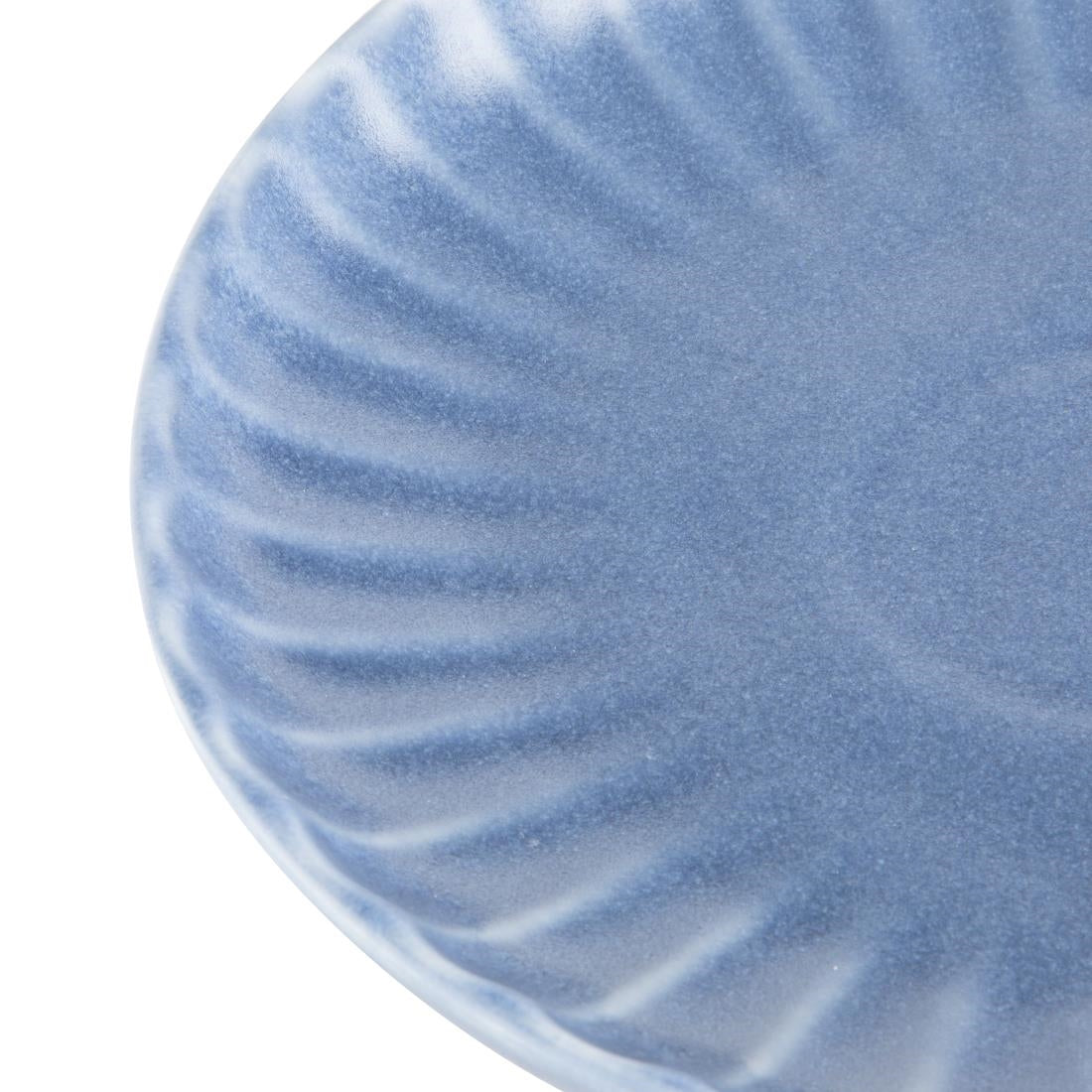 Assiettes plates Olympia Corallite bleues 205 mm (lot de 6)