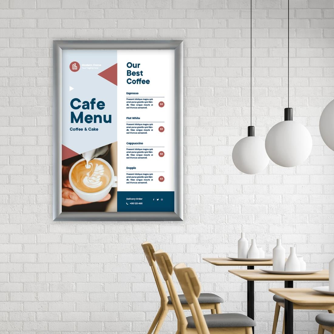 Cadre clipsable en aluminium Europel A1 25mm