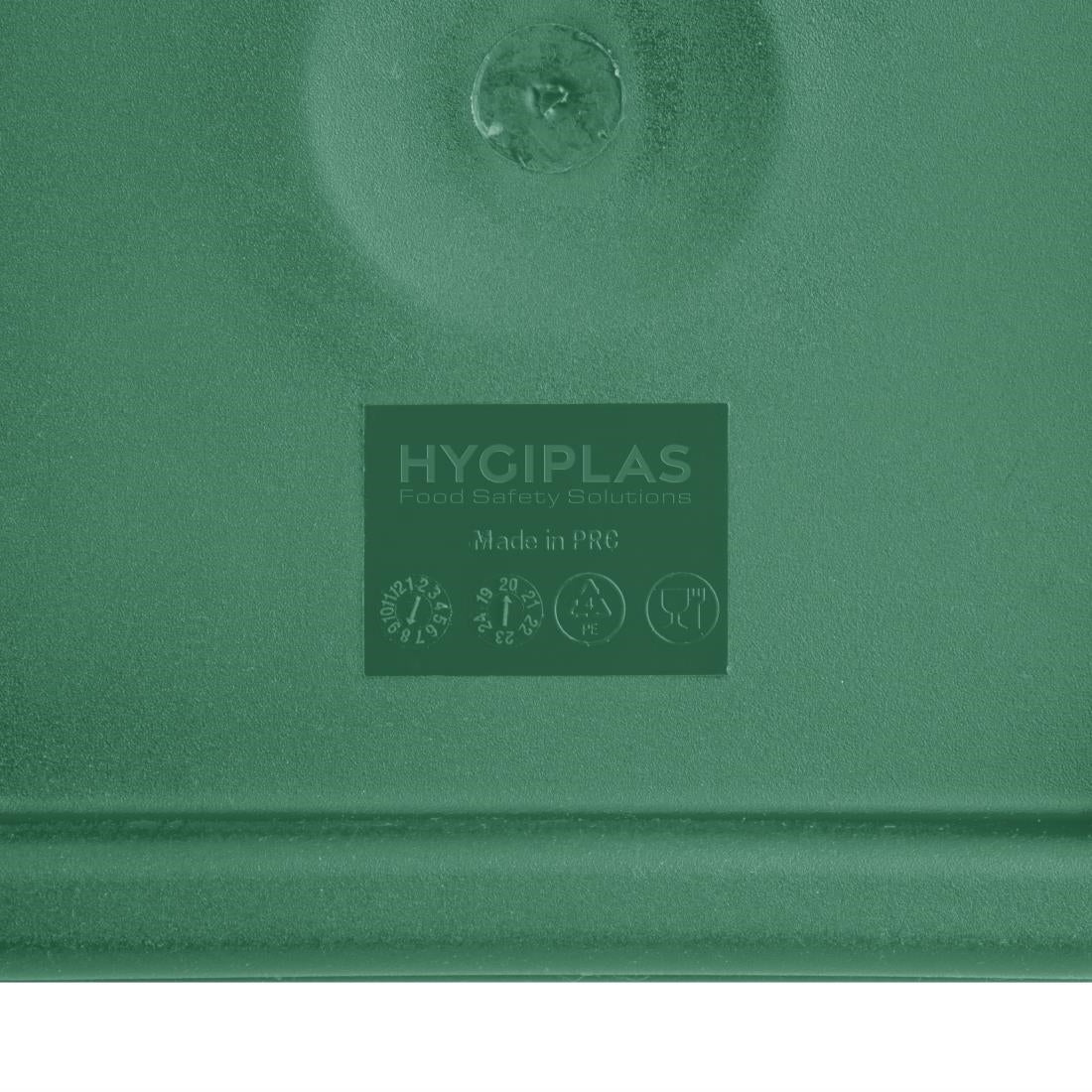Couvercle carré vert grand Hygiplas - NISBETS