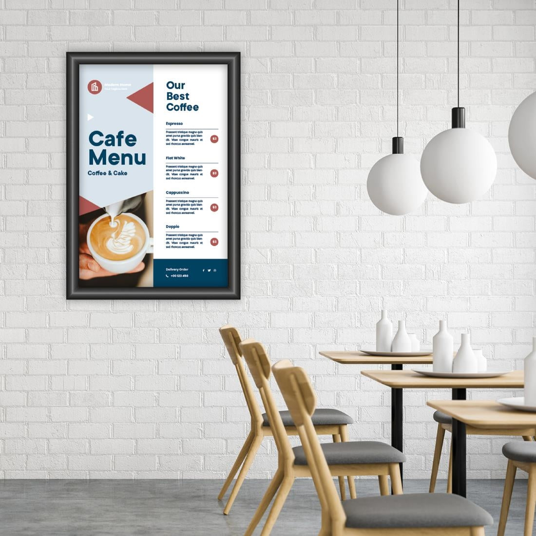 Cadre clipsable Europel A3 25mm noir