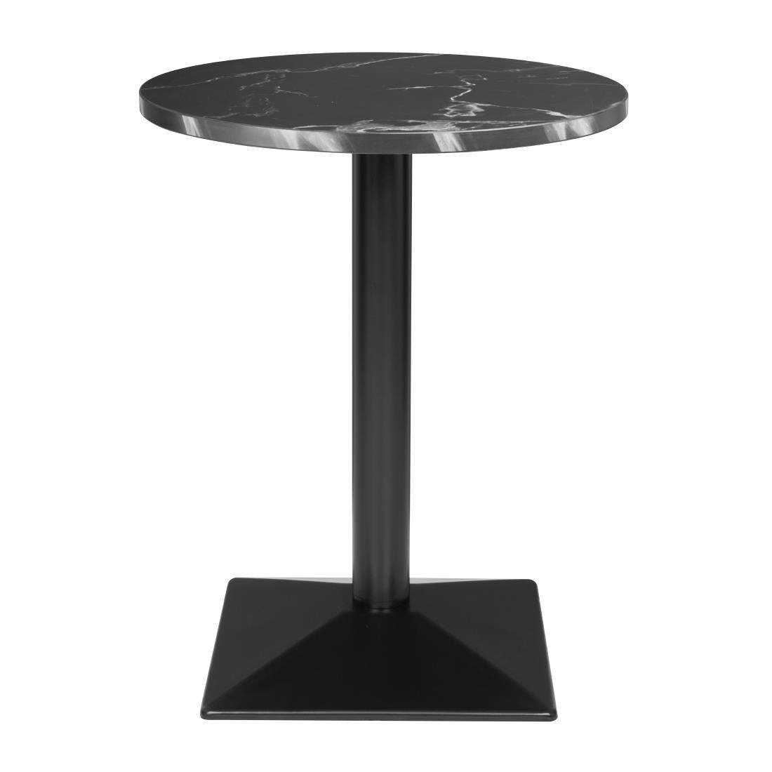 Table ronde Bolero Complete effet pierre noire 600mm