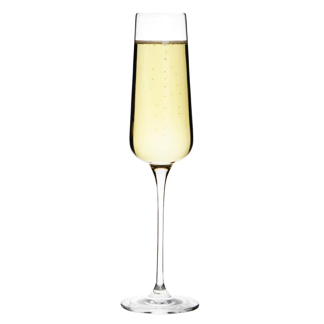 Flûtes à champagne angulaires Olympia Claro One Piece 270 ml (lot de 6) - NISBETS