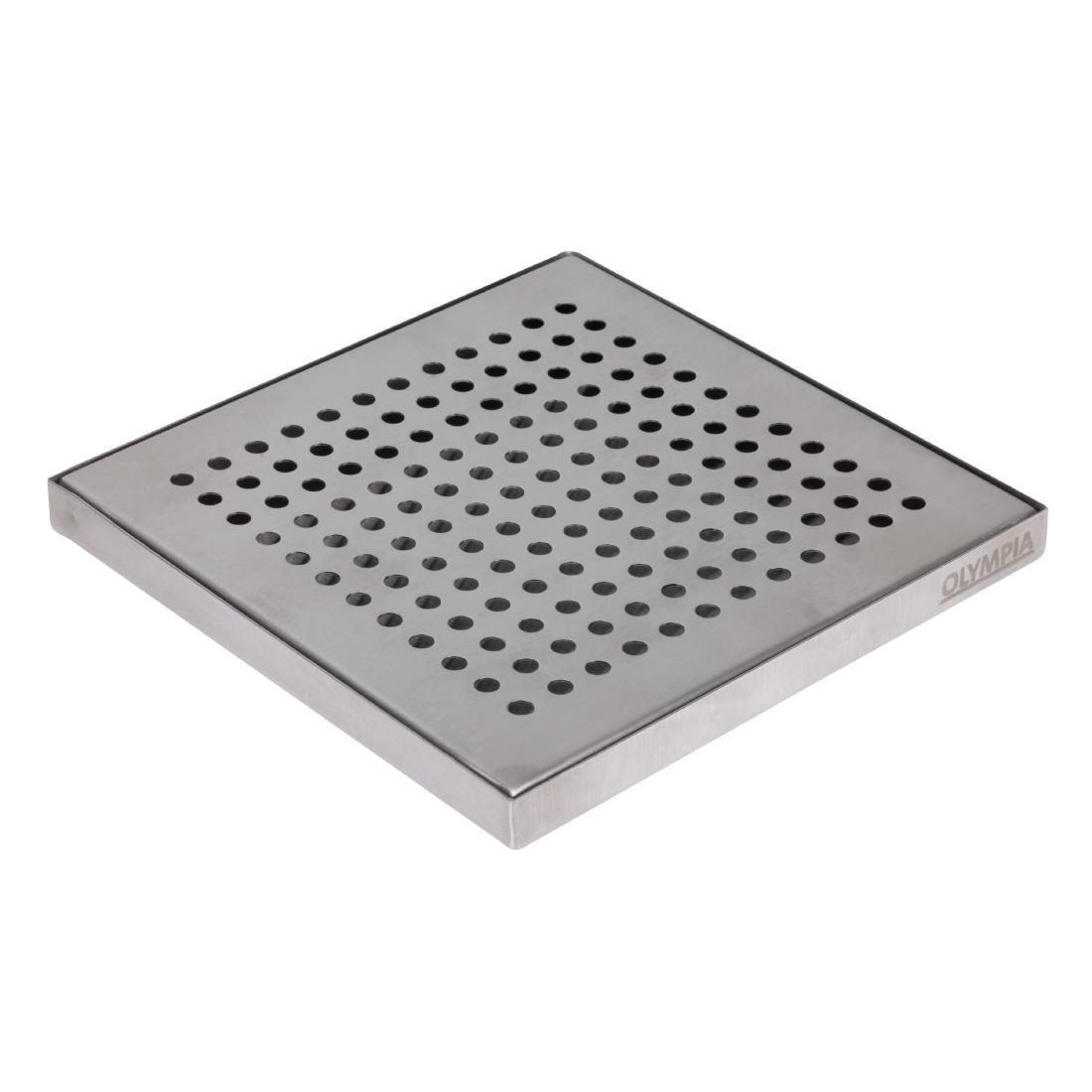 Bac de récupération de bar en inox Olympia 150x150 mm - NISBETS