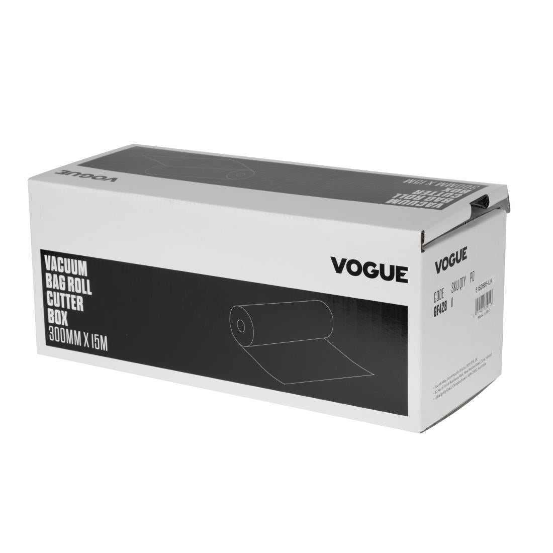 Rouleau distributeur de sacs sous vide Vogue 300mm x15m - NISBETS