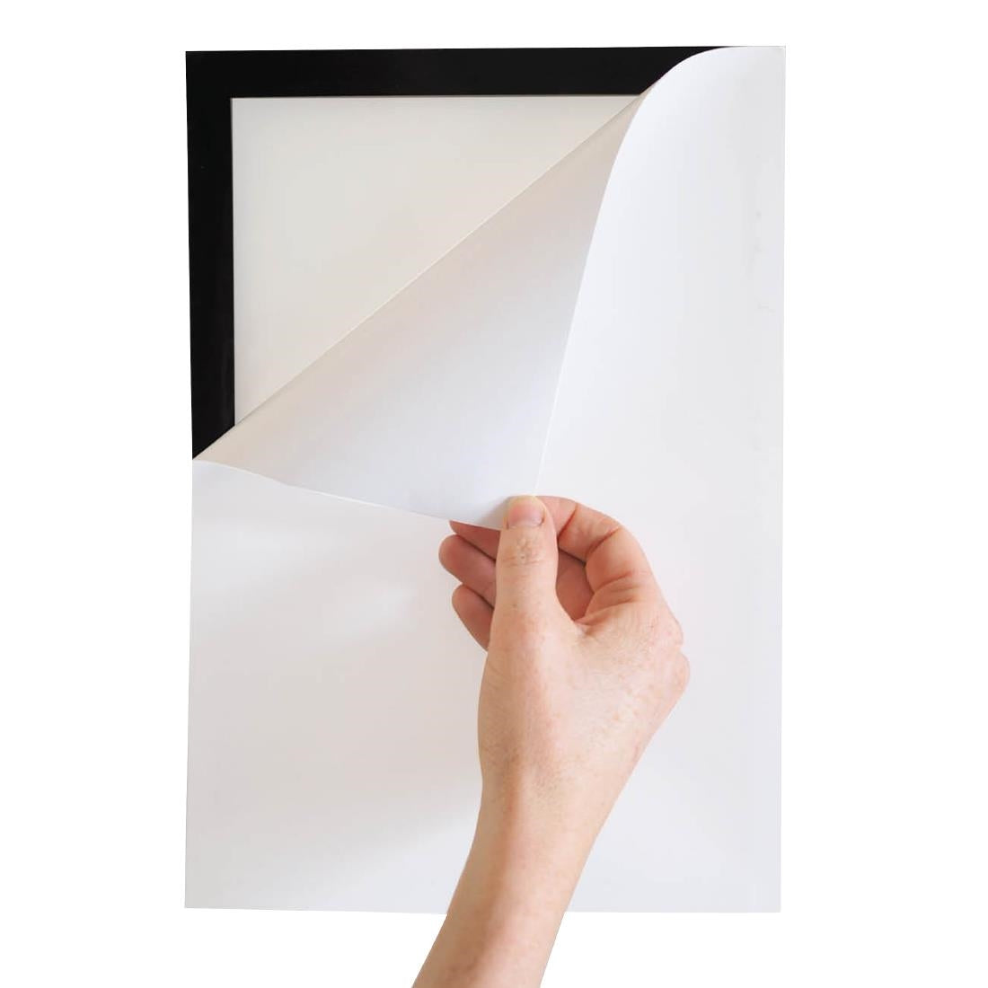 Cadres d'affichage autocollants Europel A3 argent (lot de 2)