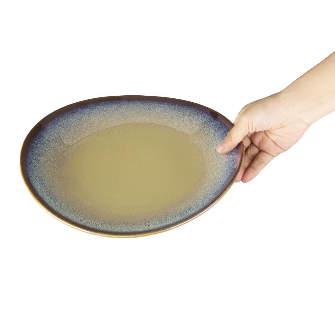 Assiettes plates Olympia Birch aubergine 270mm (lot de 6)