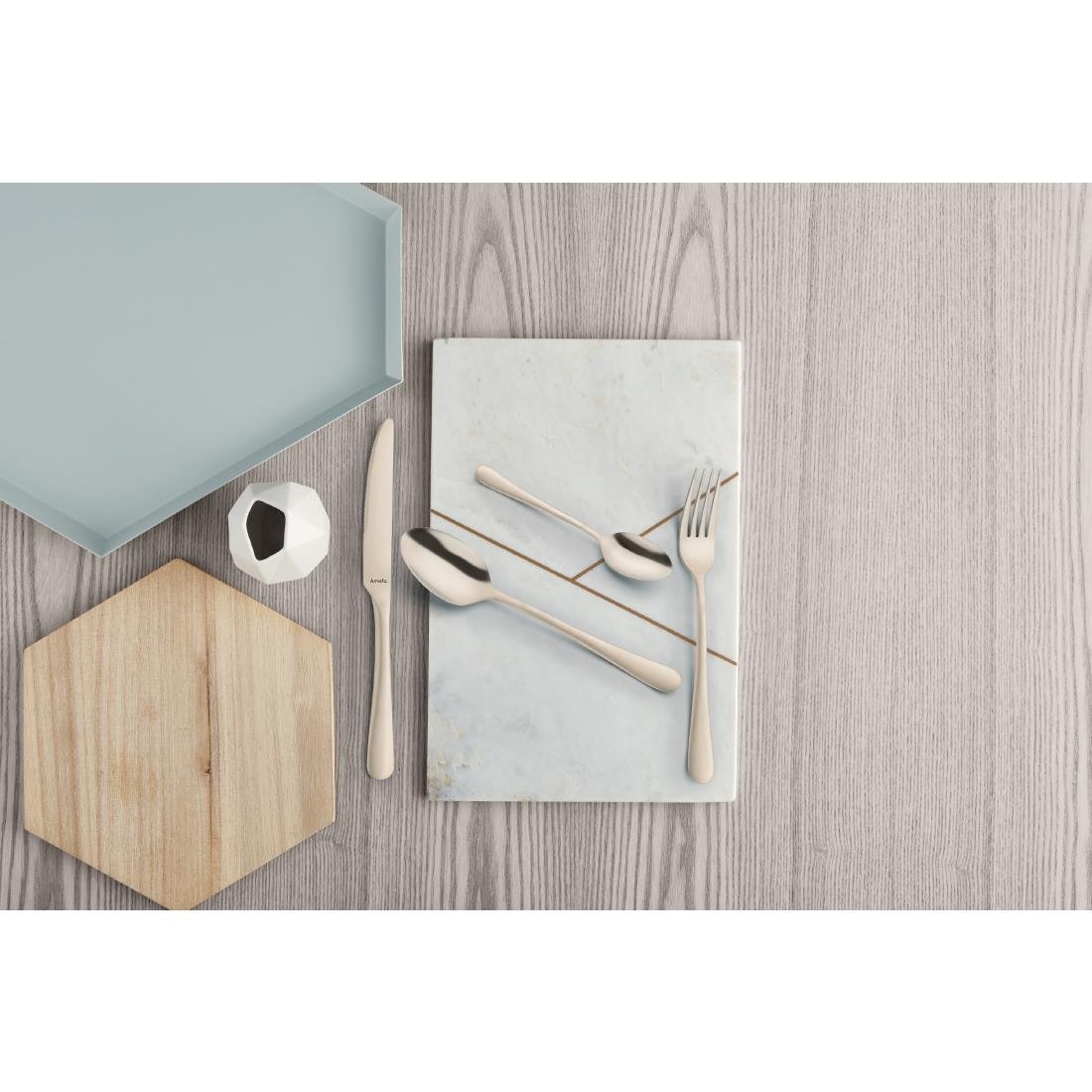 Cuillères de table Amefa Austin champagne (lot de 12)