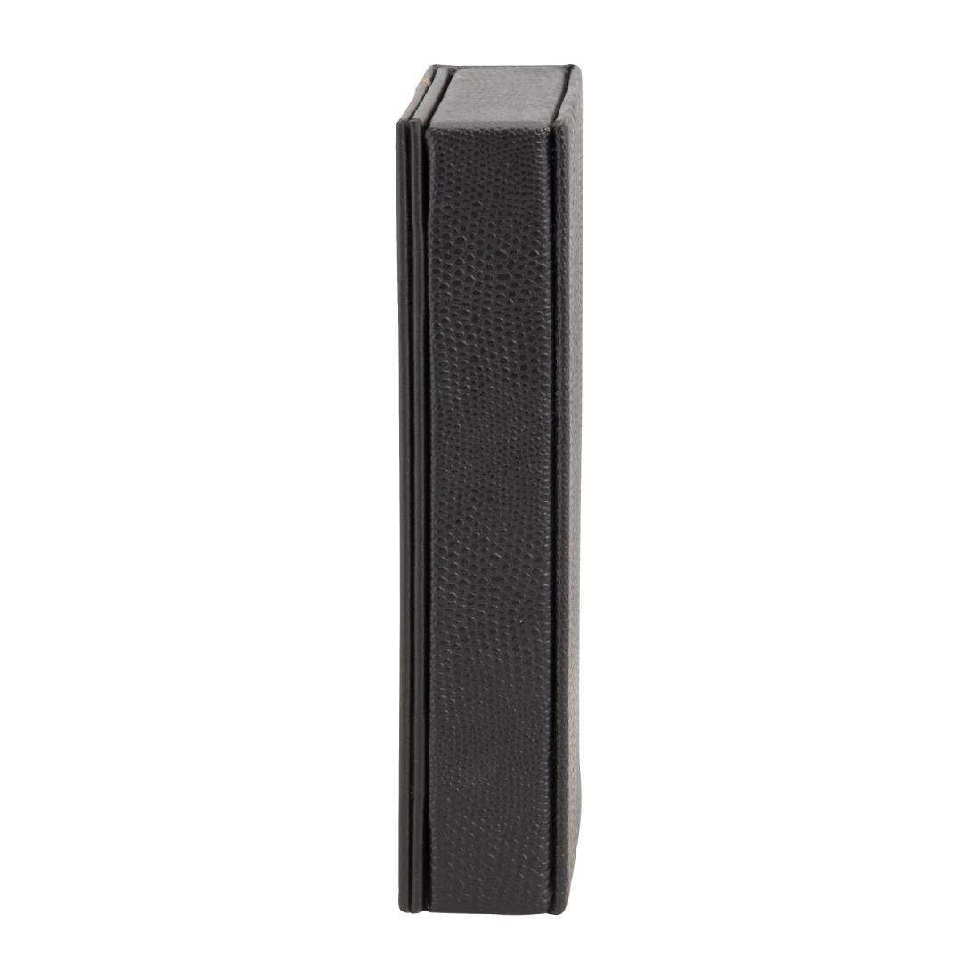 Coffret porte-addition en cuir Securit Trendy noir