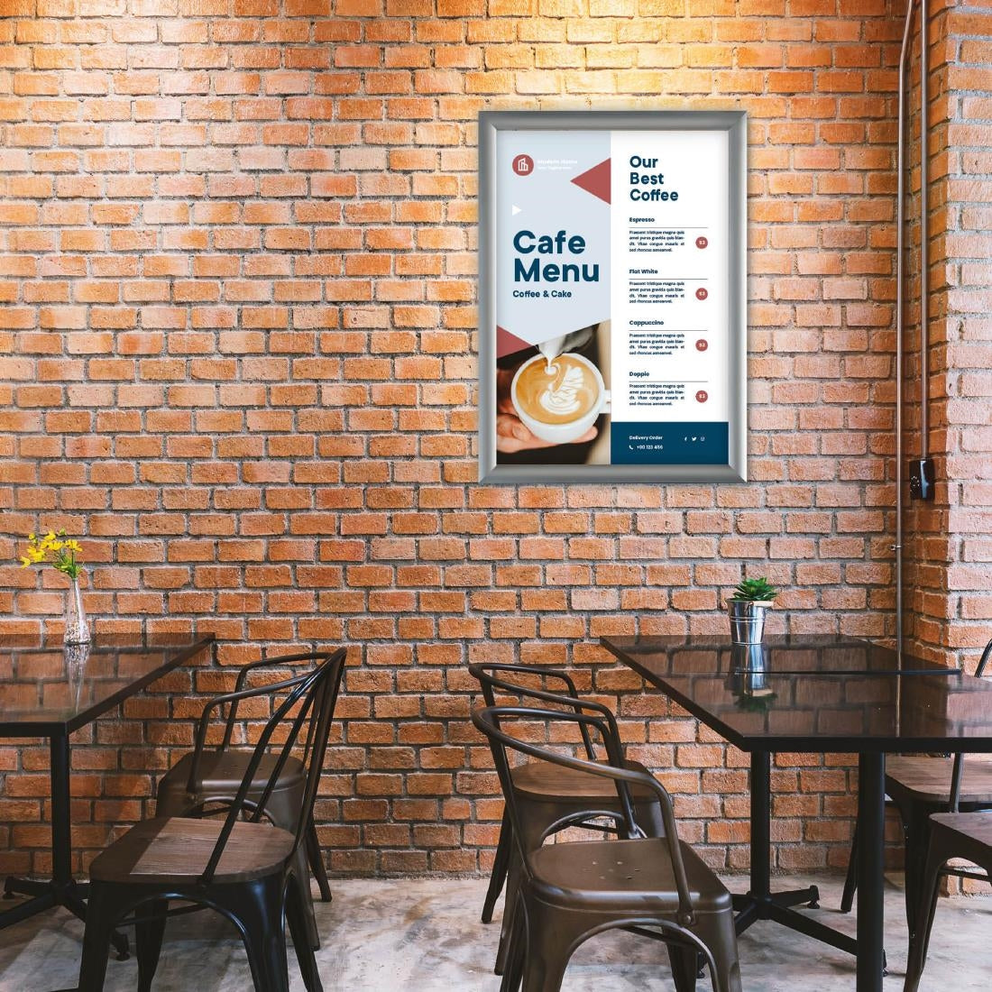 Cadre clipsable en aluminium Europel A3 25mm