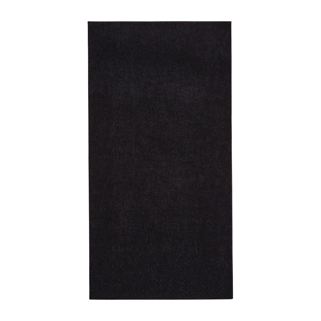 Serviettes diner 3 plis Fiesta Recyclable noires 40x40cm pliage 1/8 (Lot de 1000) - NISBETS