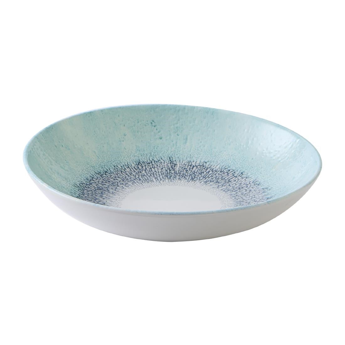 Assiettes coupe ronde Churchill Studio Prints Fusion Blue 248mm (Lot de 12)