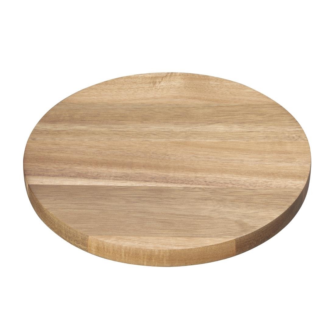 Assiette ronde en acacia Olympia 250mm
