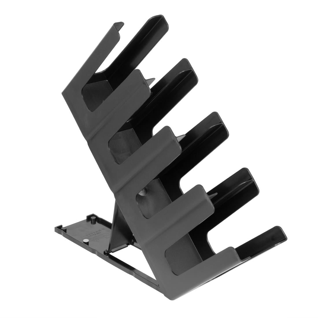 Porte-gobelets en polypropylène noir Nisbets Essentials 4 emplacements