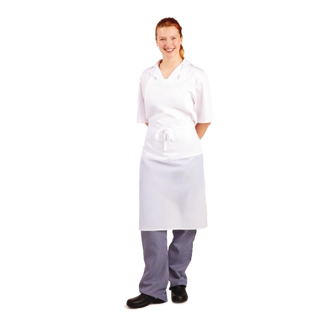 Tablier bavette déperlant Whites blanc - NISBETS