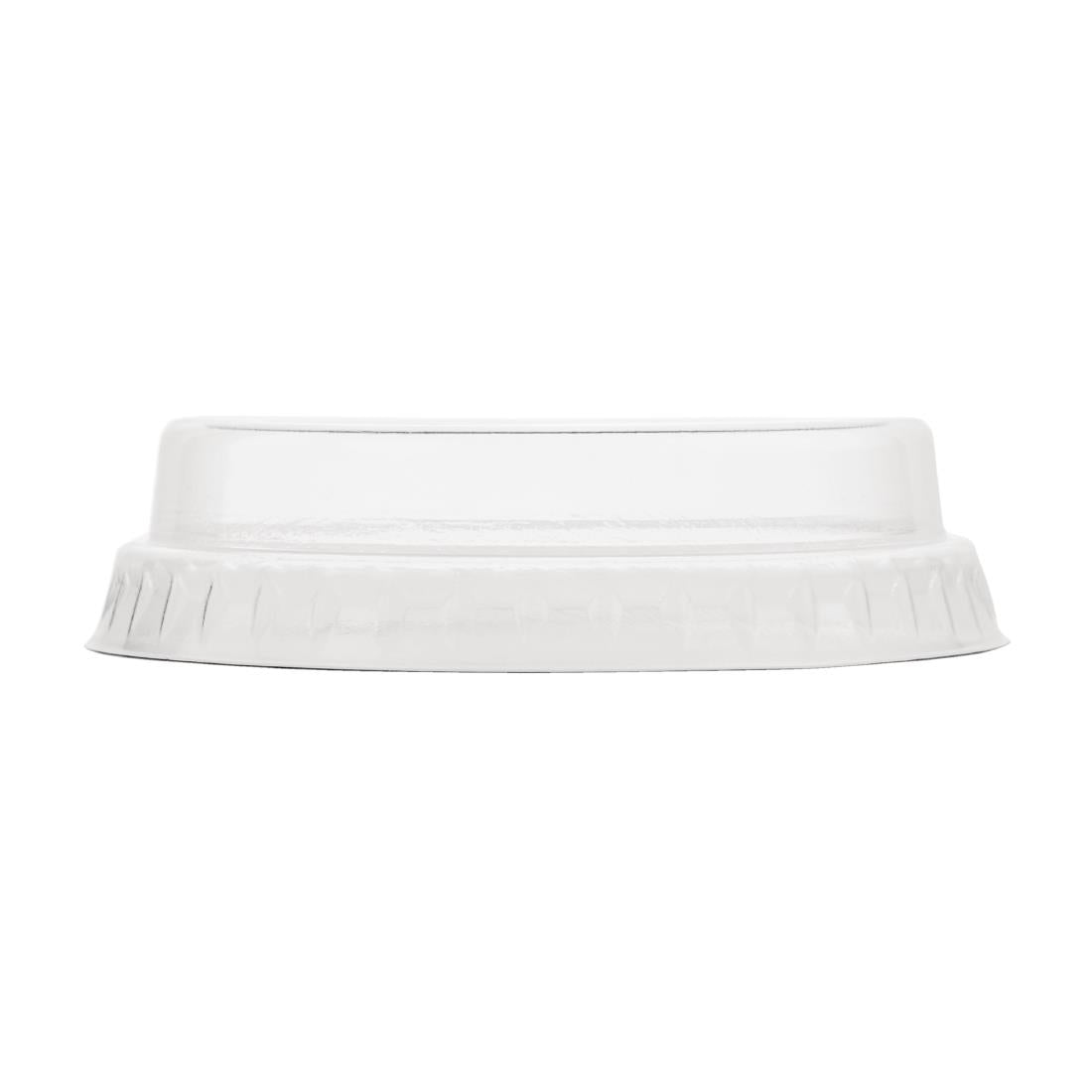 Couvercles plats pleins compostables en PLA Vegware 20 cl (Lot de 1000) - NISBETS
