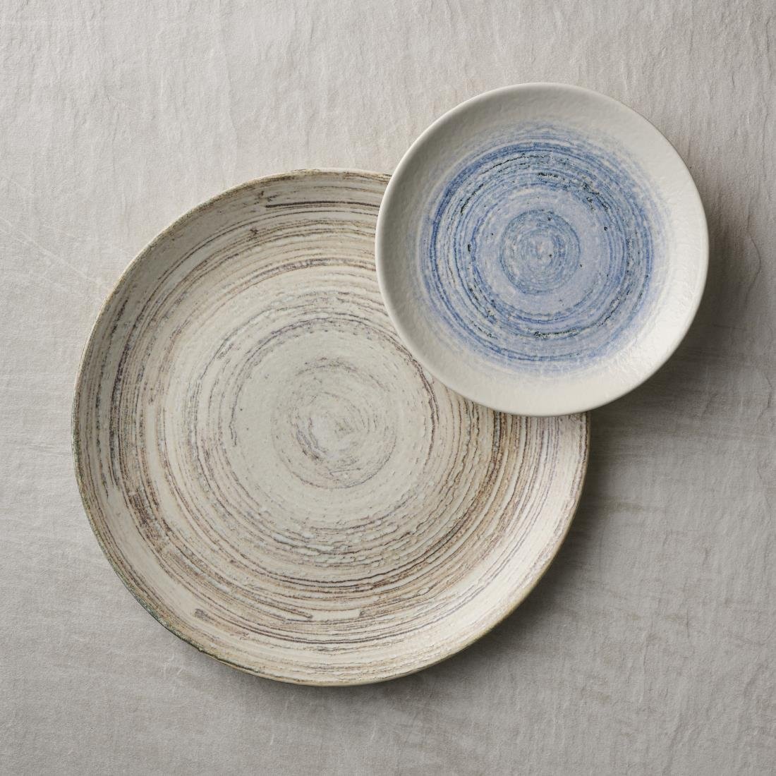 Assiettes rondes Churchill Elements Coast Evolve 220mm (Lot de 12)