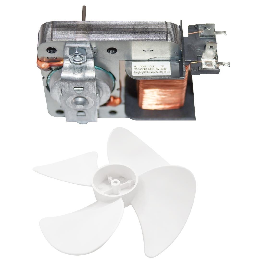 Moteur à courant continu sans balais Buffalo avec pales de ventilateur - NISBETS