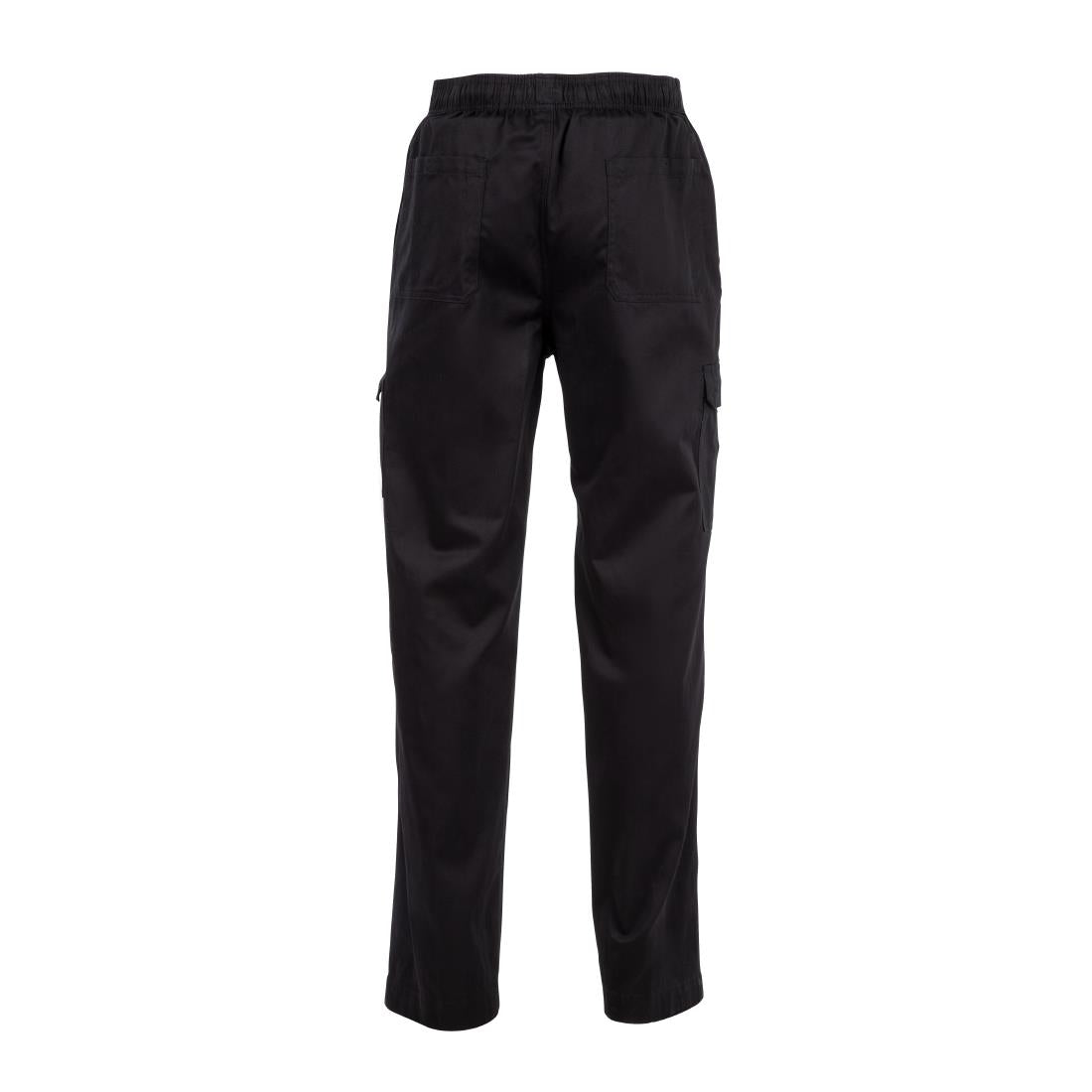 Pantalon de cuisine mixte Chef Works Slim Fit Cargo noir - NISBETS