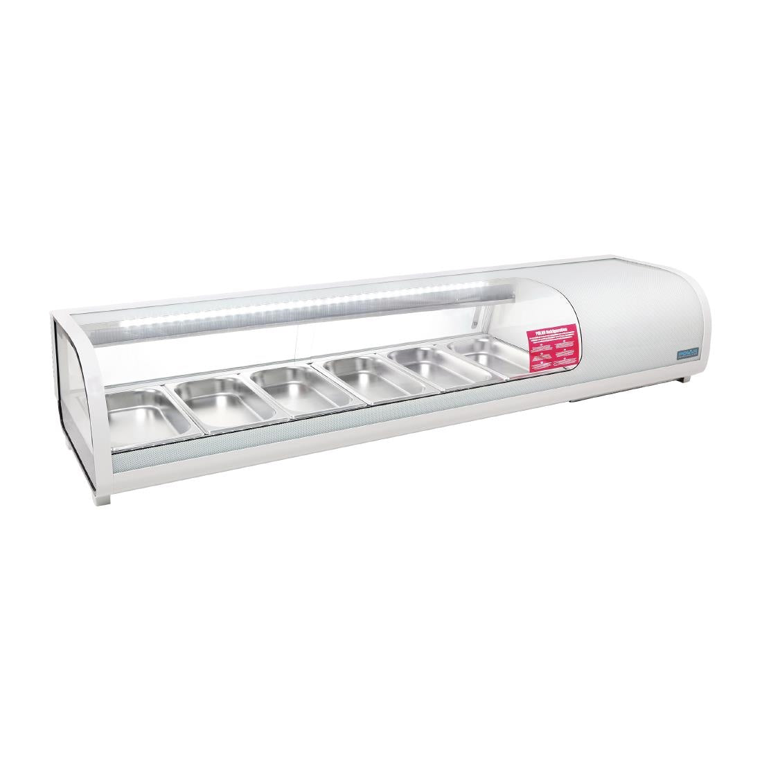 Vitrine réfrigérée à tapas économe en énergie Polar Série G
