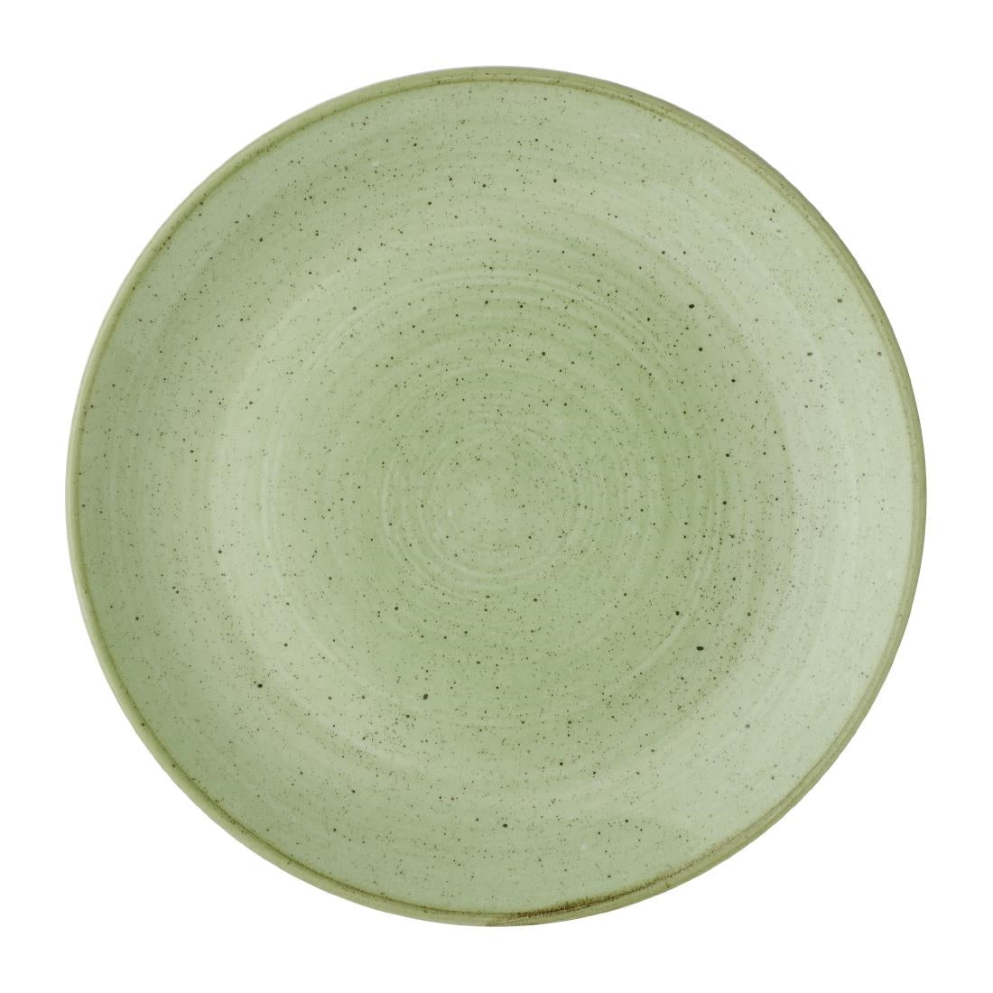 Assiettes avec rebord Churchill Stonecast Sage Green 260mm (Lot de 12)
