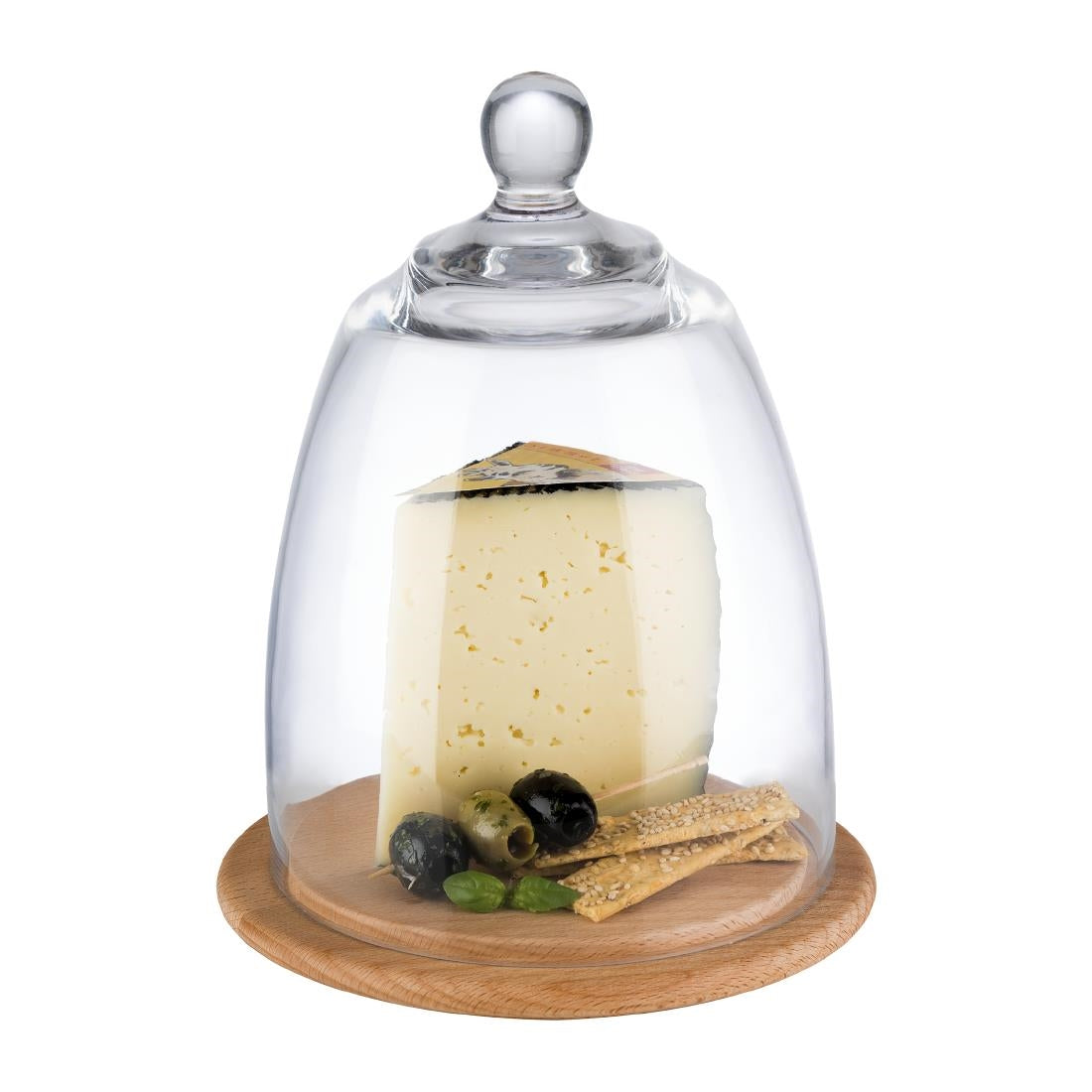 Plateau en bois avec couvercle en verre APS 185 x 240 mm - NISBETS